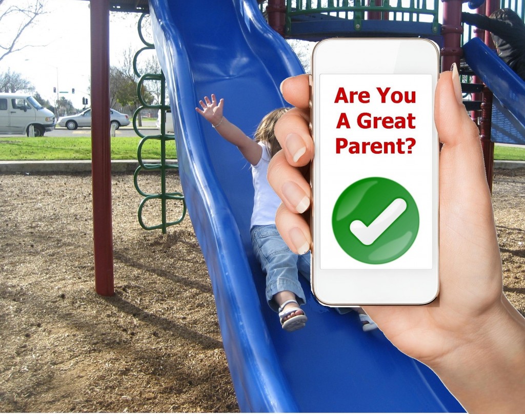 Smartphone trends parents playground park