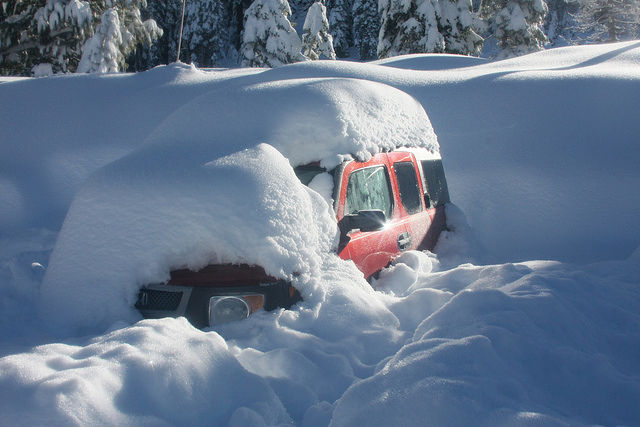 Add a digital tire pressure gauge and car escape tool to your winter driving kit